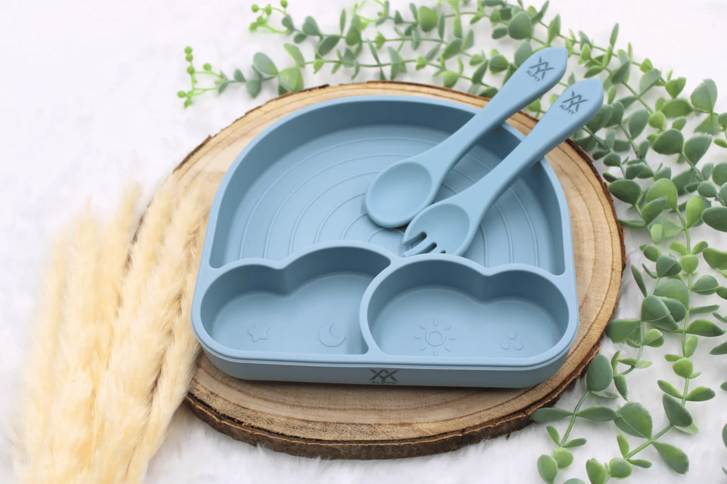 Kinder-Silikon-Besteck-in-Farbe-Blau