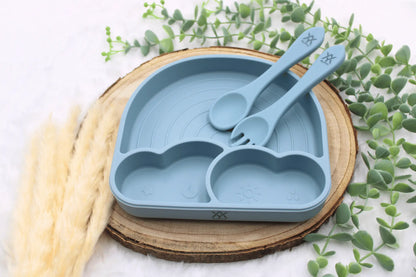 Kinder-Silikon-Besteck-in-Farbe-Blau