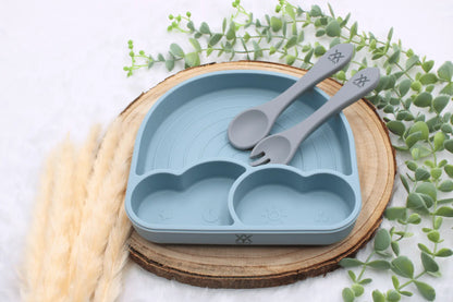 Kinder-Silikon-Besteck-in-Farbe-Grau