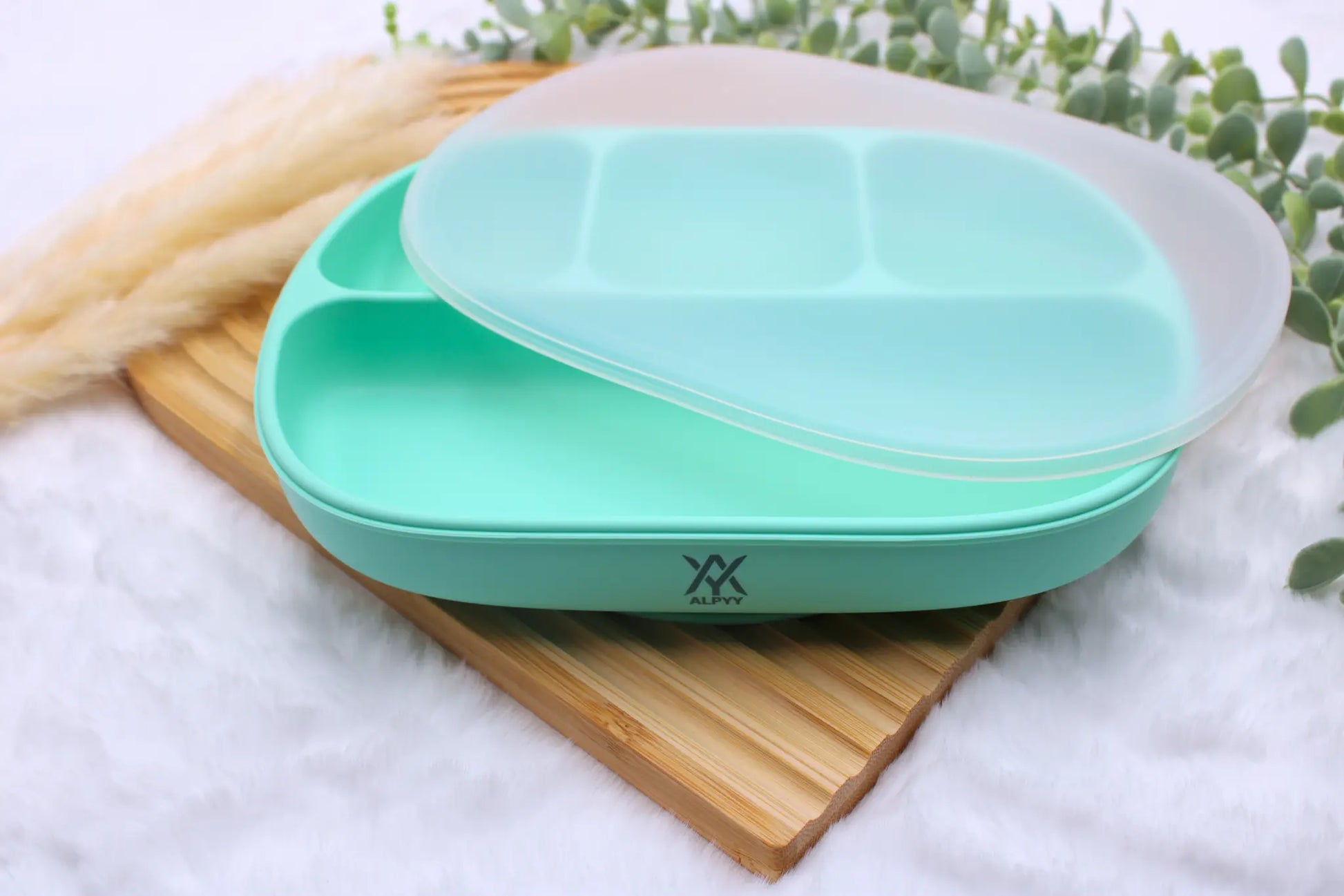 Kinder-und-Baby-Essteller-tuerkis