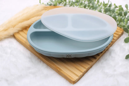 Silikon-Essteller-mit-saugnapf-blau