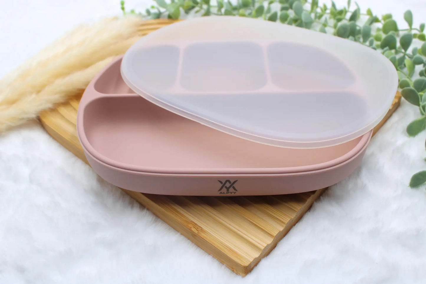 Teller für Kleinkinder in Rose Pink für sicheres Essen